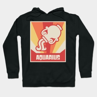 Aquarius – Vintage Astrology Sign Hoodie